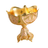 Maxbell Wedding Centerpiece Fruit Plate Fruit Bowl for Arrangement Event Living Room Gold