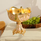 Maxbell Wedding Centerpiece Fruit Plate Fruit Bowl for Arrangement Event Living Room Gold
