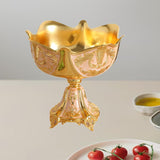 Maxbell Wedding Centerpiece Fruit Plate Fruit Bowl for Arrangement Event Living Room Gold