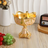 Maxbell Wedding Centerpiece Fruit Plate Fruit Bowl for Arrangement Event Living Room Gold