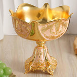 Maxbell Wedding Centerpiece Fruit Plate Fruit Bowl for Arrangement Event Living Room Gold