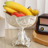 Maxbell Wedding Centerpiece Fruit Plate Fruit Bowl for Arrangement Event Living Room Silver