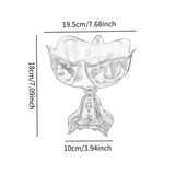 Maxbell Wedding Centerpiece Fruit Plate Fruit Bowl for Arrangement Event Living Room Silver