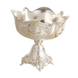 Maxbell Wedding Centerpiece Fruit Plate Fruit Bowl for Arrangement Event Living Room Silver