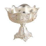Maxbell Wedding Centerpiece Fruit Plate Fruit Bowl for Arrangement Event Living Room Silver