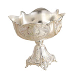 Maxbell Wedding Centerpiece Fruit Plate Fruit Bowl for Arrangement Event Living Room Silver
