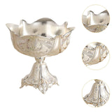 Maxbell Wedding Centerpiece Fruit Plate Fruit Bowl for Arrangement Event Living Room Silver