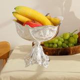 Maxbell Wedding Centerpiece Fruit Plate Fruit Bowl for Arrangement Event Living Room Silver