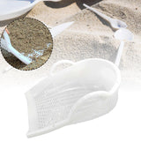 Maxbell Sand Sieve Hollow Out with Double Ear Sand Dipper for Beach Garage Household