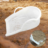 Maxbell Sand Sieve Hollow Out with Double Ear Sand Dipper for Beach Garage Household