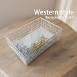 Maxbell Wire Storage Basket Large Storage Organizer Bin for Pantry Toiletries Office
