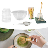 Maxbell 7Pcs Japanese Ceremonial Matcha Tea Set Sifter for Friends Tea Lovers Family