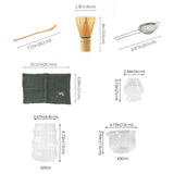 Maxbell 7Pcs Matcha Tea Set Traditional for Tea Making Tea Lovers Matcha Preparation