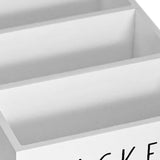 Maxbell Seasoning Packet Organizer Spice Packet Storage Box for Restaurant Farmhouse White