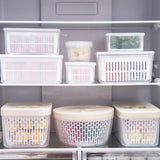Maxbell Drain Vegetable Storage Box Household Multifunction Large Capacity Food Seal