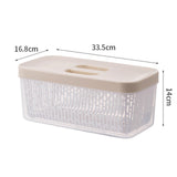 Maxbell Drain Vegetable Storage Box Household Multifunction Large Capacity Food Seal