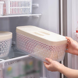 Maxbell Drain Vegetable Storage Box Household Multifunction Large Capacity Food Seal