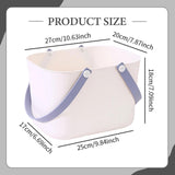 Maxbell Portable Shower Basket, Organizer Shower Basket for Kitchen College Bathroom White