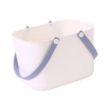 Maxbell Portable Shower Basket, Organizer Shower Basket for Kitchen College Bathroom White