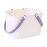 Maxbell Portable Shower Basket, Organizer Shower Basket for Kitchen College Bathroom White