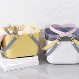 Maxbell Portable Shower Basket, Organizer Shower Basket for Kitchen College Bathroom Yellow