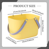 Maxbell Portable Shower Basket, Organizer Shower Basket for Kitchen College Bathroom Yellow