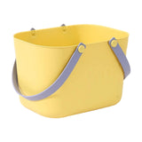 Maxbell Portable Shower Basket, Organizer Shower Basket for Kitchen College Bathroom Yellow