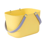 Maxbell Portable Shower Basket, Organizer Shower Basket for Kitchen College Bathroom Yellow