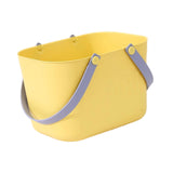 Maxbell Portable Shower Basket, Organizer Shower Basket for Kitchen College Bathroom Yellow