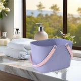 Maxbell Portable Shower Basket, Organizer Shower Basket for Kitchen College Bathroom Purple