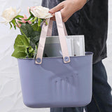Maxbell Portable Shower Basket, Organizer Shower Basket for Kitchen College Bathroom Purple