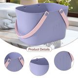 Maxbell Portable Shower Basket, Organizer Shower Basket for Kitchen College Bathroom Purple