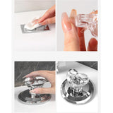 Maxbell Heart Shaped Toilet Tank Button Toilet Press Button, for Bathroom Decoration Clear