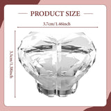 Maxbell Heart Shaped Toilet Tank Button Toilet Press Button, for Bathroom Decoration Clear