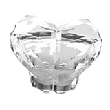 Maxbell Heart Shaped Toilet Tank Button Toilet Press Button, for Bathroom Decoration Clear