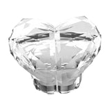 Maxbell Heart Shaped Toilet Tank Button Toilet Press Button, for Bathroom Decoration Clear