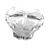 Maxbell Heart Shaped Toilet Tank Button Toilet Press Button, for Bathroom Decoration Clear