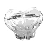 Maxbell Heart Shaped Toilet Tank Button Toilet Press Button, for Bathroom Decoration Clear