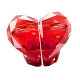 Maxbell Heart Shaped Toilet Tank Button Toilet Press Button, for Bathroom Decoration Red