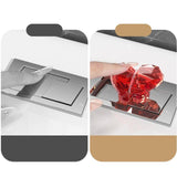Maxbell Heart Shaped Toilet Tank Button Toilet Press Button, for Bathroom Decoration Red