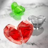 Maxbell Heart Shaped Toilet Tank Button Toilet Press Button, for Bathroom Decoration Red