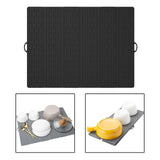 Maxbell Dish Drain Mat Foldable Pot Holder Sink Drying Mat Heat Insulation