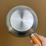 Maxbell Stainless Steel Sauce Pan Small Stockpot Butter Warmer for Camping 400ml