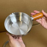 Maxbell Stainless Steel Sauce Pan Small Stockpot Butter Warmer for Camping 400ml