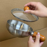 Maxbell Stainless Steel Sauce Pan Small Stockpot Butter Warmer for Camping 400ml