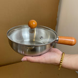 Maxbell Stainless Steel Sauce Pan Small Stockpot Butter Warmer for Camping 600ml