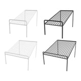 Maxbell Shoe Slots Organizer Versatile Portable Holder Shelf for Dorm Apartment Hall White and Short