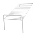 Maxbell Shoe Slots Organizer Versatile Portable Holder Shelf for Dorm Apartment Hall White and Short