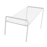 Maxbell Shoe Slots Organizer Versatile Portable Holder Shelf for Dorm Apartment Hall White and Short
