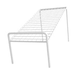 Maxbell Shoe Slots Organizer Versatile Portable Holder Shelf for Dorm Apartment Hall White and Short